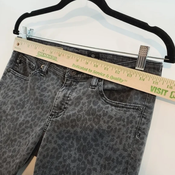 Adriano Goldschmied Animal Print Jegging Jeans The Legging Ankle Leopard sz 29 - Picture 9 of 12